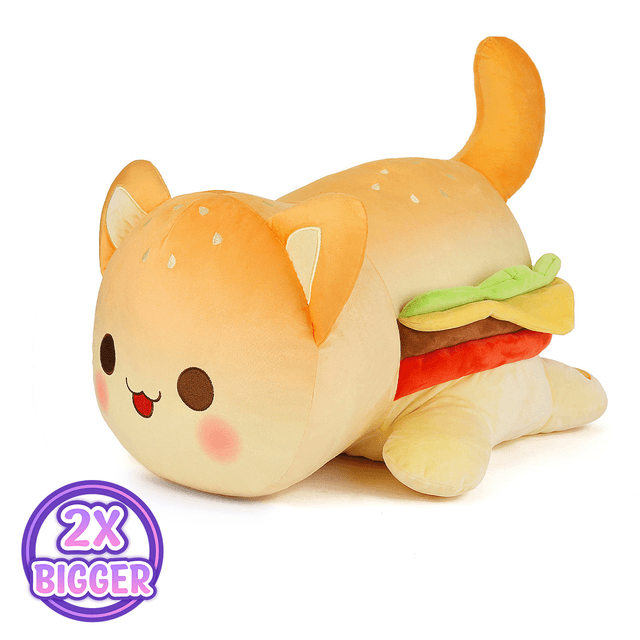 Cat top burger plush