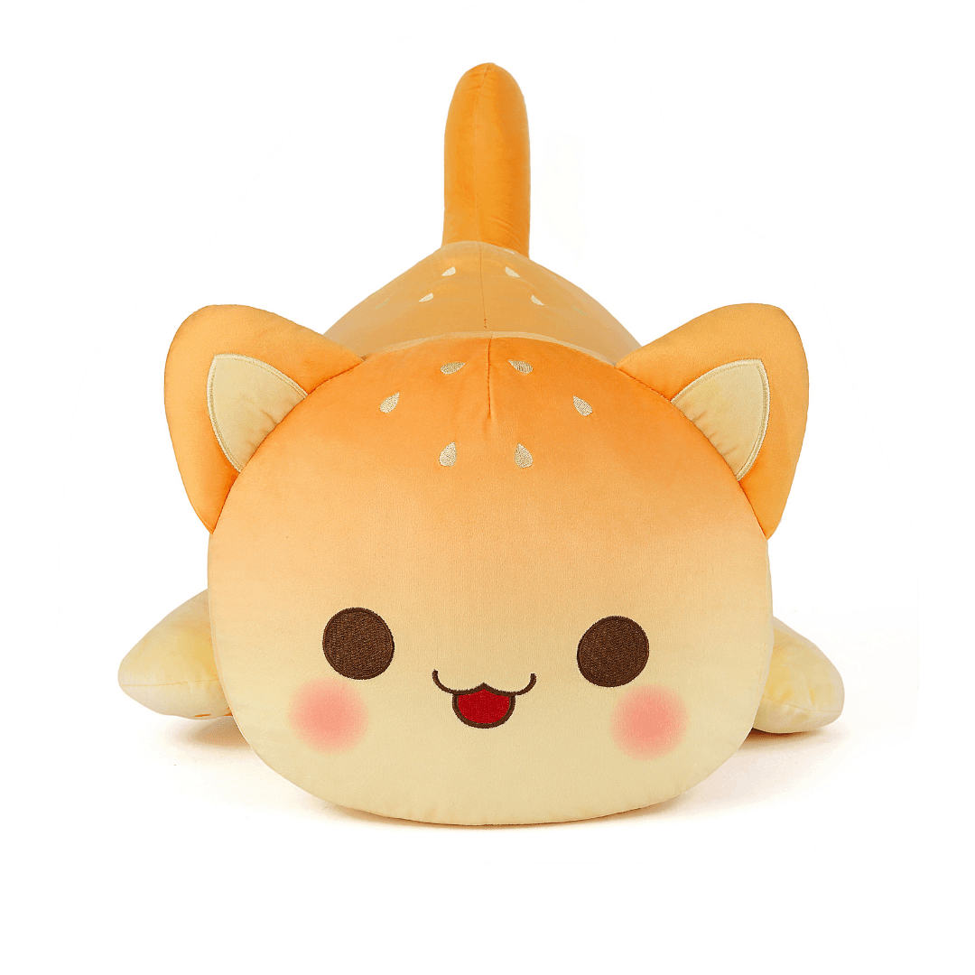 Cheeseburger Cat Pillow Plush Aphmeow